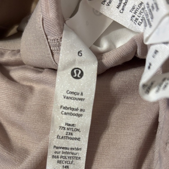 Lululemon Athletica White Workout Dress with Shorts - Picture 5 of 5